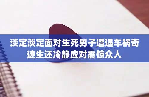 淡定淡定面对生死男子遭遇车祸奇迹生还冷静应对震惊众人