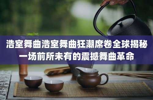 浩室舞曲浩室舞曲狂潮席卷全球揭秘一场前所未有的震撼舞曲革命