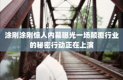 涂刚涂刚惊人内幕曝光一场颠覆行业的秘密行动正在上演