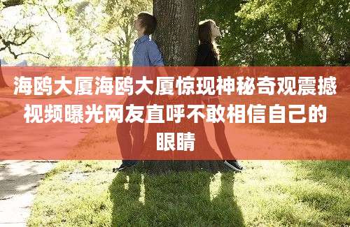 海鸥大厦海鸥大厦惊现神秘奇观震撼视频曝光网友直呼不敢相信自己的眼睛