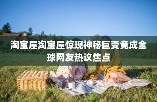 淘宝屋淘宝屋惊现神秘巨变竟成全球网友热议焦点