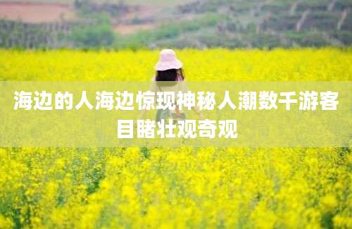 海边的人海边惊现神秘人潮数千游客目睹壮观奇观