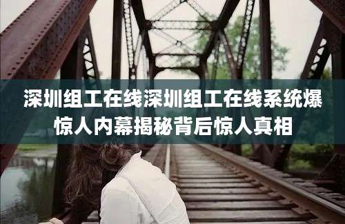 深圳组工在线深圳组工在线系统爆惊人内幕揭秘背后惊人真相