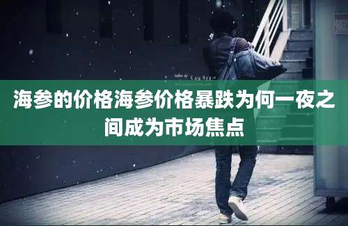 海参的价格海参价格暴跌为何一夜之间成为市场焦点