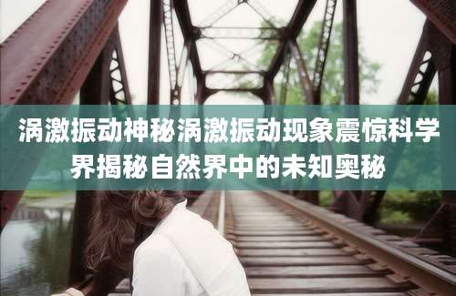涡激振动神秘涡激振动现象震惊科学界揭秘自然界中的未知奥秘