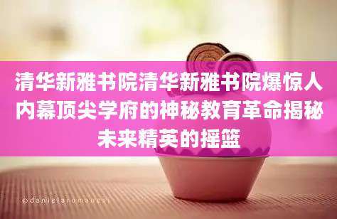 清华新雅书院清华新雅书院爆惊人内幕顶尖学府的神秘教育革命揭秘未来精英的摇篮