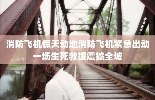 消防飞机惊天动地消防飞机紧急出动一场生死救援震撼全城