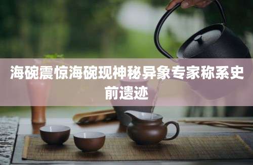 海碗震惊海碗现神秘异象专家称系史前遗迹