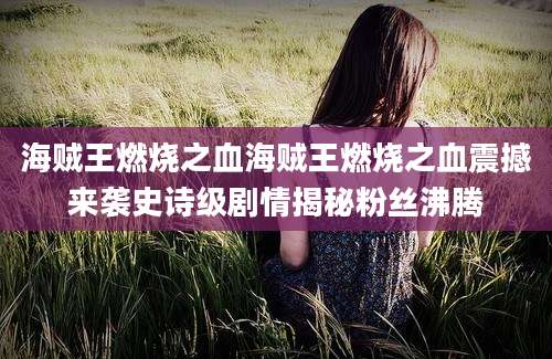 海贼王燃烧之血海贼王燃烧之血震撼来袭史诗级剧情揭秘粉丝沸腾