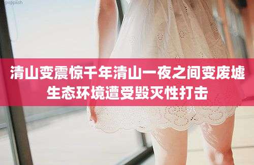 清山变震惊千年清山一夜之间变废墟生态环境遭受毁灭性打击