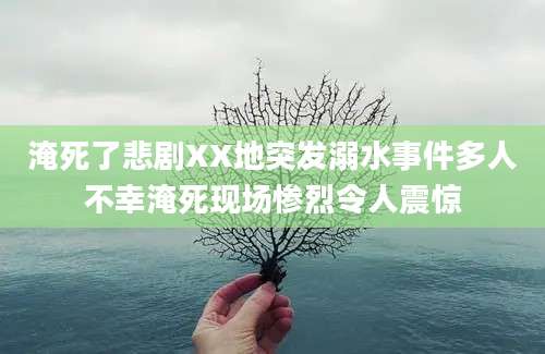 淹死了悲剧XX地突发溺水事件多人不幸淹死现场惨烈令人震惊