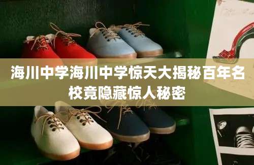海川中学海川中学惊天大揭秘百年名校竟隐藏惊人秘密