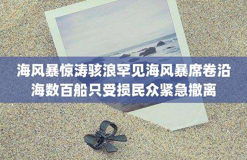 海风暴惊涛骇浪罕见海风暴席卷沿海数百船只受损民众紧急撤离