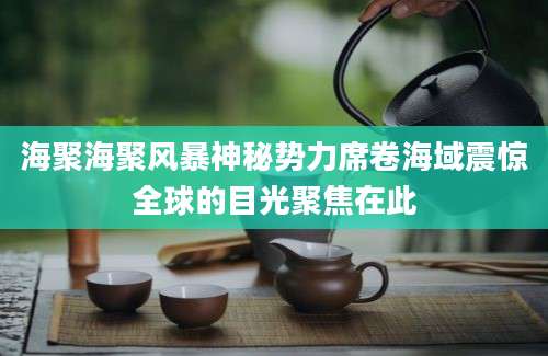 海聚海聚风暴神秘势力席卷海域震惊全球的目光聚焦在此