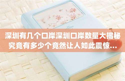 深圳有几个口岸深圳口岸数量大揭秘究竟有多少个竟然让人如此震惊...